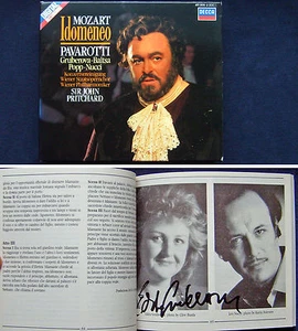 Edita GRUBEROVA Signed MOZART IDOMENEO Pavarotti Baltsa Popp Nucci PRITCHARD 3CD - Imagen 1 de 1