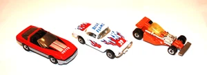 Lot of 3) 2 MatchBox Corvettes, 1 Hot Wheels LandLord Vehicles - Picture 1 of 5