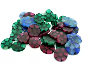 170 KT Circa Natural Ruby Trapiche, Emerald, Sapphire Gem Lot 12-14 Pieces - Picture 1 of 7
