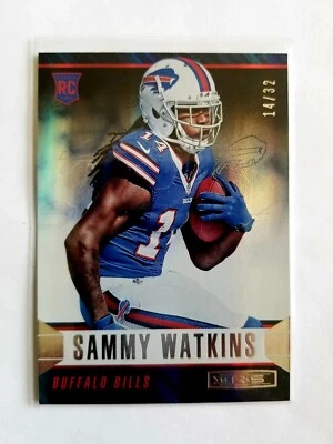 2014 PANINI R & S LOGO SAMMY WATKINS RC!! 14/32!! 1/1?? JERSEY NUMBER!! CHIEFS!! - Image 1 of 4