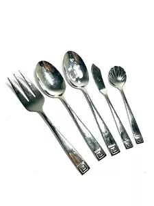 J.A. HENCKELS 18/10 OLYMPUS GREEK KEY Flatware Serving Set 6 Piece - Picture 1 of 1