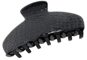 Clip de cabello Parcelona France cocodrilo mediano 3 1/2 pulgadas con garra negra con mandíbula - Imagen 1 de 8