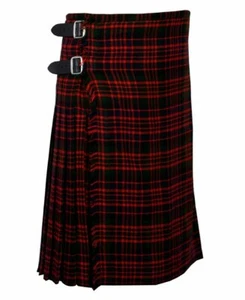 Macdonald Tartan 8 Yard handgefertigter 16 Unzen traditioneller schwerer Kilt 24 Zoll Tropfen - Bild 1 von 4