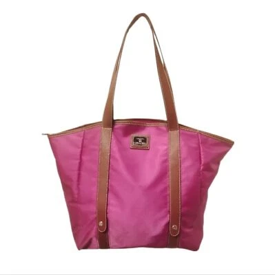 LANCEL | 托特包 单肩包 尼龙拉链包 Fuchsia — 第 1/4 张图片