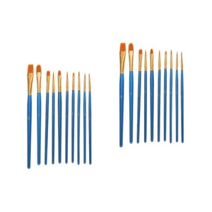 10pcs Paintbrushes Flat Paint Brushes Set Acrylic Paint Brushes Varnishes Brush - Picture 1 of 12