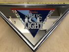 Vintage Coors Arctic Ice Light Beer Sign Triangle Mirror 1995