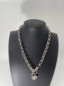 Silver Stamped Necklace Weight 48.7g - Picture 1 of 6