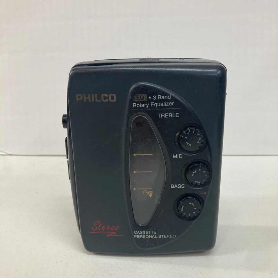 Philco Cassette Estéreo Personal Modelo P401K Piezas Reparación De Colección Leer Foto 1 de 4
