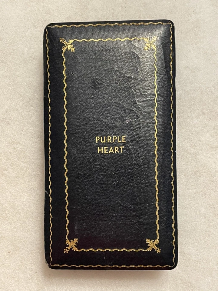 WW2 WWll Madera Ejército de Estados Unidos Púrpura Medalla Corazón Estuche - Prendedor Medalla Foto 1 de 4