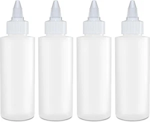 BRIGHTFROM Bottiglie Spremere Condimenti, Bottiglia Squirt Vuota da 4 OZ con Naturtal - Foto 1 di 4