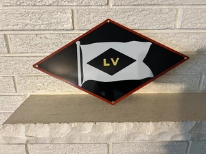 Lehigh Valley Lines Railway Reproduction Railroad Herald Sign - Picture 1 of 4