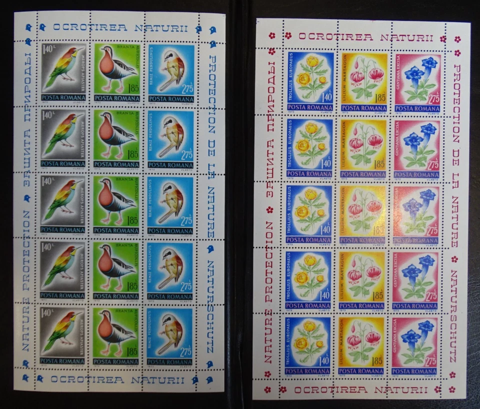 Rumänien Mi 3103-3108 Kb ** , Sc 2399-2404 MNH , Naturschutz — 第 1/1 张图片