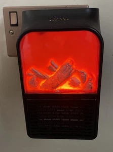 Uk Flame Heater Mini 1000W PTC Ceramic Fast Heating Silent - Picture 1 of 9