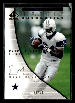 2004 SP Authentic Patrick Crayton Gold /50 #127 Rookie UX3322 - Image 1 of 2