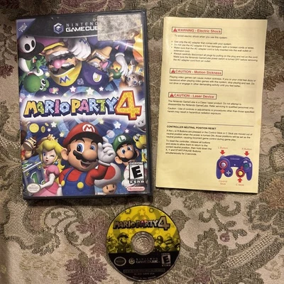 Mario Party 4 (Nintendo GameCube, 2002) Tested Works Great !! - Image 1 of 4