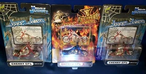 2004, Jesse James, West Coast Choppers, Cherry CFL, 2 Red, And, 1 Blue Diecast - Picture 1 of 5