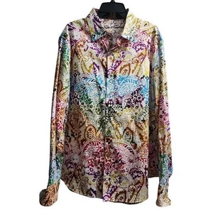 Robert Graham Vibrant Zelandia Paisley Print Shirt Classic Fit XL - Bild 1 von 8