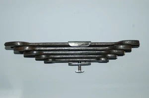 Vintage SAE Auto Schraubenschlüssel-Kit - fünfteiliges Set mit Clip - Bild 1 von 3