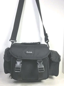 Kodak Camera Carry Shoulder Bag Nylon Black 4 Compartments Adjustable 2 Straps - Picture 1 of 22