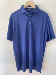 Polo golf Holderness & Bourne sartoriale blu manica corta logo mazza uomo XL - Foto 1 di 8