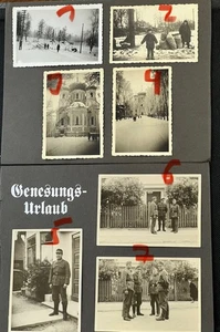 German 13 X Front Russland Gefangene City Kirche Kinder Photo Album Russia - Picture 1 of 16