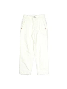 Zara Girls Ivory Jeans 8 - Picture 1 of 2