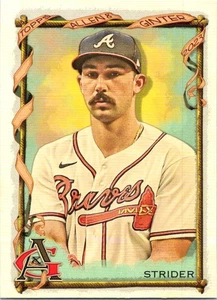 Retrato plateado Topps Allen & Ginter #4 Spencer Strider 2023 - Imagen 1 de 2