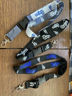 LOS ANGELES DODGERS 2 PIECE LOT KEYCHAIN LANYARDS……. MLB… Pick Your Designs - Image 1 of 2