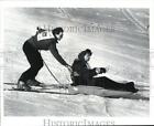 1988 Press Photo Leland Foster in sled with Dave Littman at Natl Handicapped