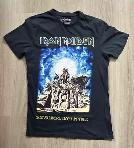 Iron Maiden Small Somewhere Back In Time Tee Unisex T-Shirt Official 2017 Band - Picture 1 of 10