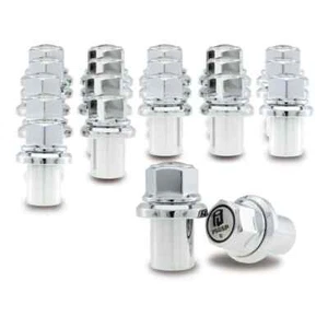 PSGSP Prime Long Sleeve Wheel Nuts M22x1.5 Hex 33mm Chrome Pack of 20 - Picture 1 of 4