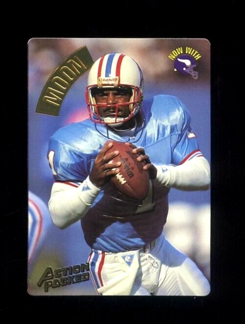 1994 ACTION PACKED BRAILLE #40 WARREN MOON HOUSTON OILERS