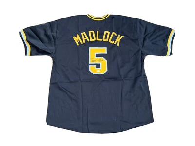 Bill Madlock Signed Pittsburgh Pirates (Home Black) Jersey JSA - Image 1 of 4