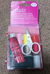 25pcs Travel Mini Sewing Kit Thread Scissor Tape Pin Thimble Needle Home Sew Set - Picture 1 of 2