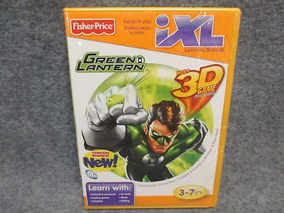 Fisher Price iXL Learning System Software CD Disc Green Lantern w/ 3D 3-7 Years - Image 1 of 2
