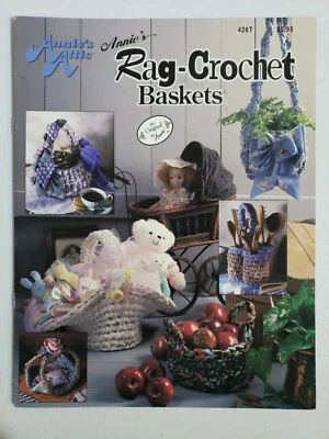 Annie's Attic Annie's Rag-Crochet Baskets Pattern Booklet 6 Designs (278) - Image 1 of 2