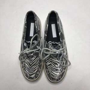 Sperry Boat Shoe Loafer Animal Print Women's Size 5.5 - Foto 1 di 6