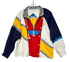 Vintage Braetan Jacket Women’s XL Vintage Retro 80s Color Block Multi-Pattern