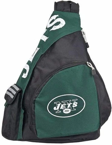 NWT NFL New York Jets Leadoff Slingbag Sling School Gym Travel Backpack Cover