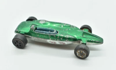 Hot Wheels - Turbina Shelby, 1969 Redline, verde, interior negro, Hong Kong Foto 1 de 4