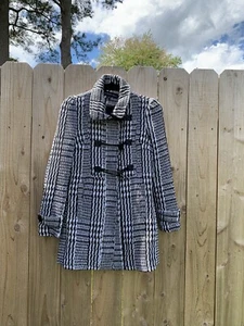 Ambiance Apparel Multi Color Blck/White Long Sleeve Blazer Jacket Sz small tweed - Picture 1 of 8