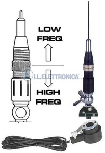 SIRIO SNAKE 27 BLACK ANTENNA VEIC. 27 MHz/CB 249021 - Zdjęcie 1 z 1