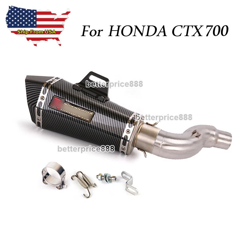 Silenciador de tubo de escape de enlace medio con DB Killer para motocicleta Honda CTX700 Foto 1 de 4