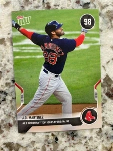 2021 TOPPS NOW MLB NETWORK TOP 100 CARD #T-98 BOSTON RED SOX JD MARTINEZ - Picture 1 of 1