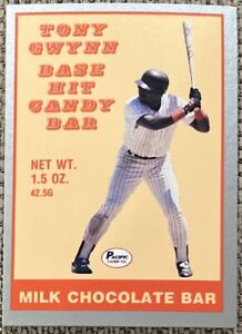 Tony Gwynn 1990 Pacific Milk Chocolate Base Hit Candy Bar Card Padres ESE QTY