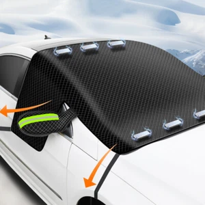 Car Windshield Cover Winter Snow Ice Rain Frost Guard Sun Shade Car Accessories - Bild 1 von 13