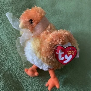Ty Beanie Baby ""Chickie"" Küken 6 Zoll Plüschtier 2001 Ostern Frühling c7 - Bild 1 von 8