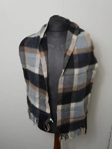 Original Kenzo gebrauchter Vintage Karo Schal braun Made in England (T106) - Bild 1 von 5