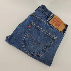 Levi's 501 Jeans Mens 38x32 Blue Denim Straight Leg Classic Fit - Picture 1 of 10