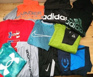 Lot of 10 Boys M 10/12 Under Armour / Nike /ADIDAS /Hoodie, T-Shirts, Shorts - Picture 1 of 16
